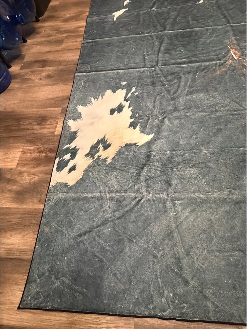 Modern Faux Cowhide Area Rug 6.5x10 ft Southwestern Lodge Carpet